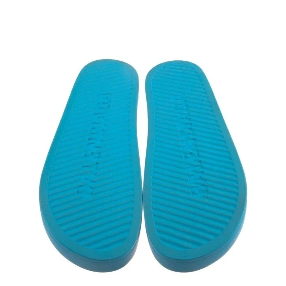 Balenciaga Mono‎ Chunky Platform Rubber Slides Sandals Pool Beach Logo Women's 9 - Picture 4 of 4